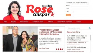 Vereadora Rose Gaspar lança seu novo Portal