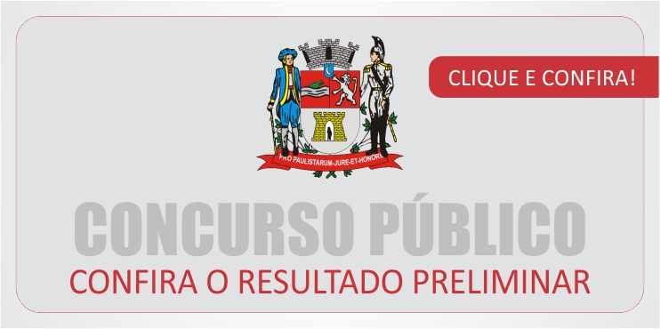 CONCURSO PÚBLICO – RESULTADO PRELIMINAR EDITAL N.º 001/2014 e 002/2014 de 28 de janeiro de 2014.