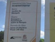 Luís Flávio questiona paralisação de obras de drenagem e pavimentação no Jardim do Marquês