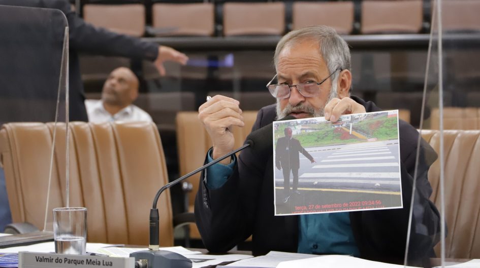 Valmir questiona falta de lombada na Rua Dom Manoel, no Parque dos Príncipes