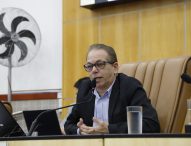 Paulinho do Esporte pede substituição de poste de madeira em rua do Jardim das Indústrias