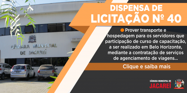 DISPENSA Nº 40/2026
